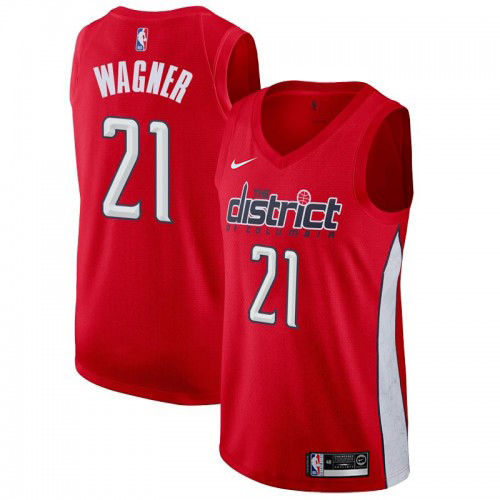 Red Nike Washington Wizards #21 Jersey - High-Quality Polyester