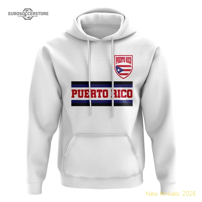 Puerto Rico Core Football Country Hoody (white) - Competitive Price