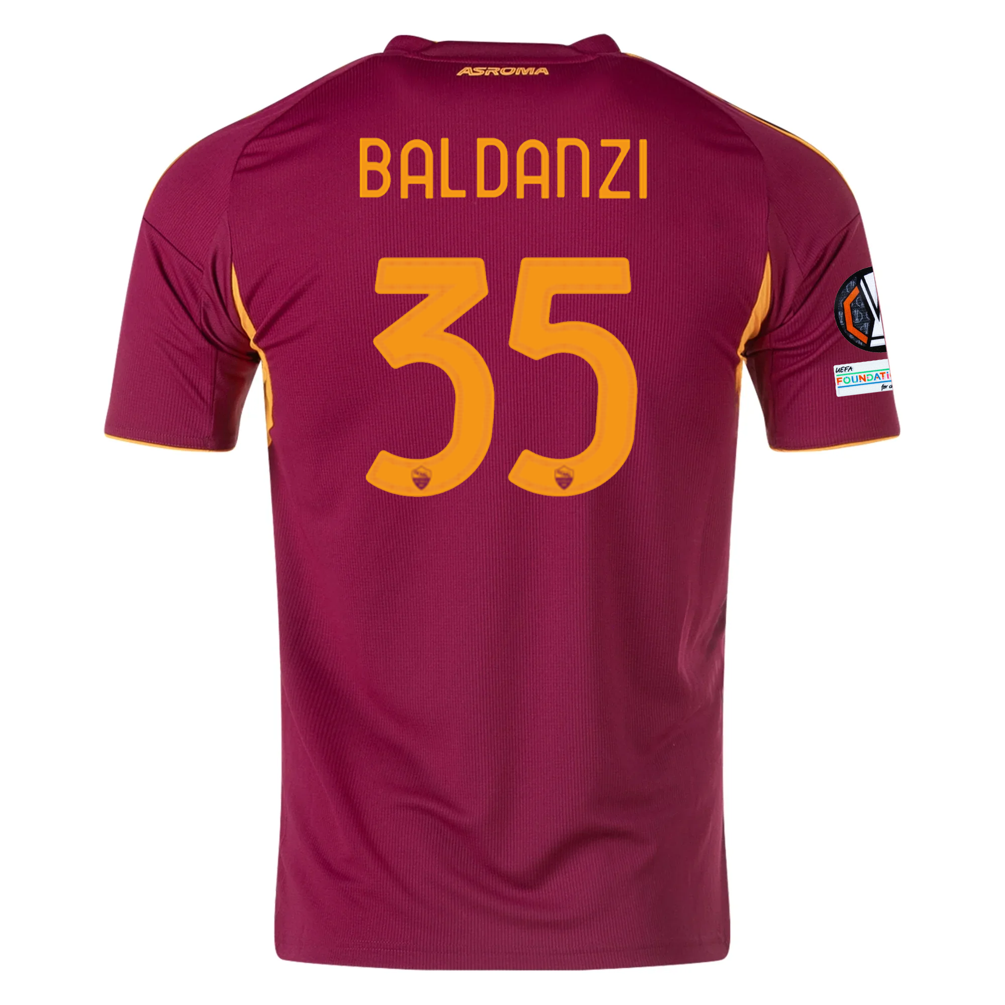 AS Roma Baldanzi 2025-2026 UEL Home Jersey – Authentic Shirt
