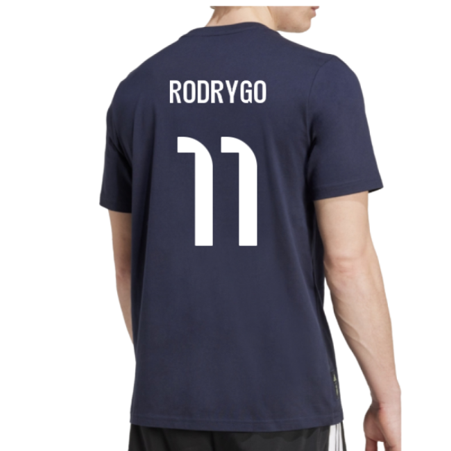 Fan-Favorite 2025-2026 Real Madrid Seasonal Graphic Tee (Legend Ink) (Rodrygo