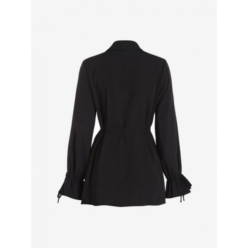 Belted Poet Sleeve Shirt ZZ4272