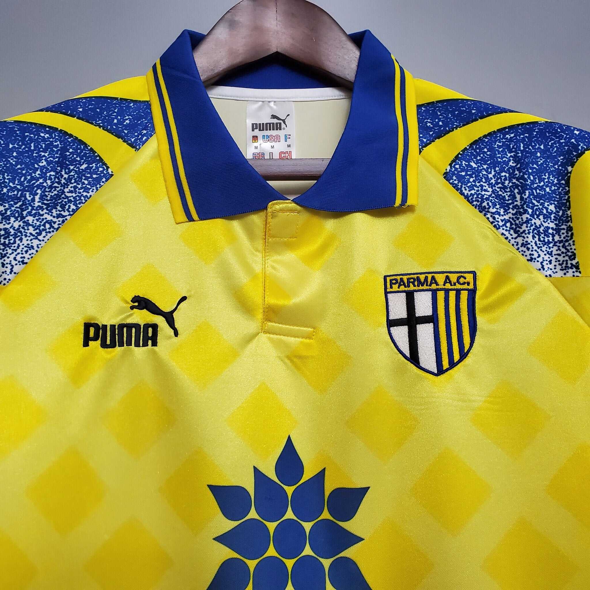 Cheap 1995-1997 Parma yellow retro kit