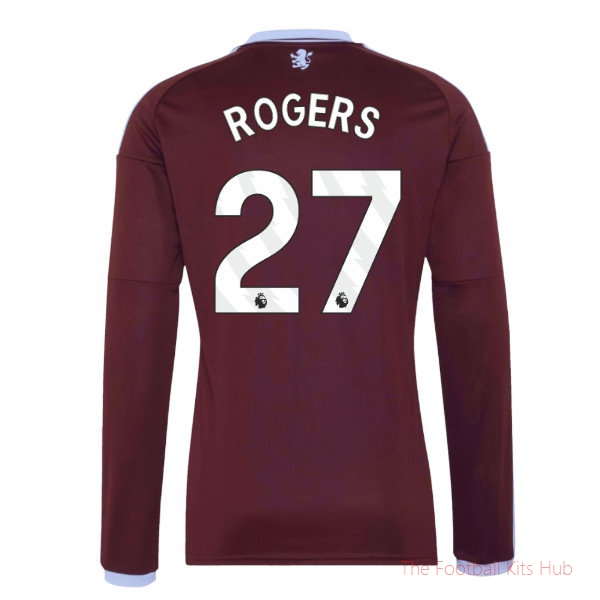 Aston Villa 2026-2027 Long Sleeve Home Shirt (Rogers 27)
