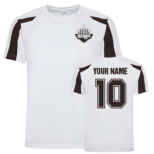 Your Name Derby County Sports Training Jersey (White)