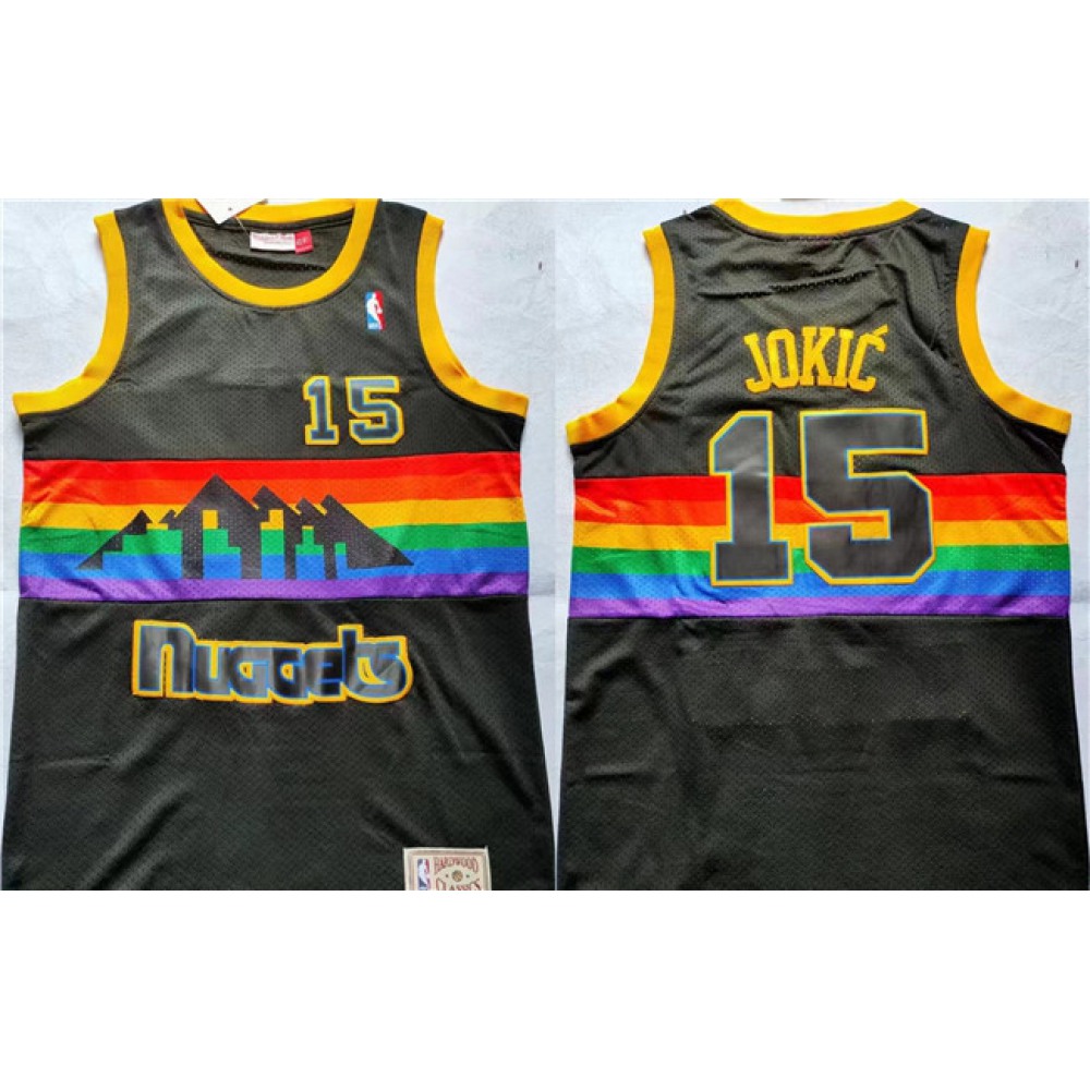 Premium Jersey Denver Nuggets Nikola Jokic15 Black - - Game Day Essential