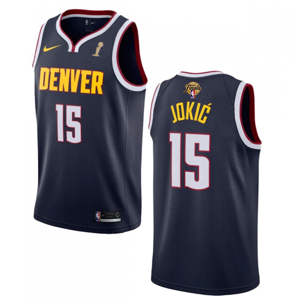 Nikola Jokic15 Denver Nuggets Navy Jersey - - Basketball Fan Gear
