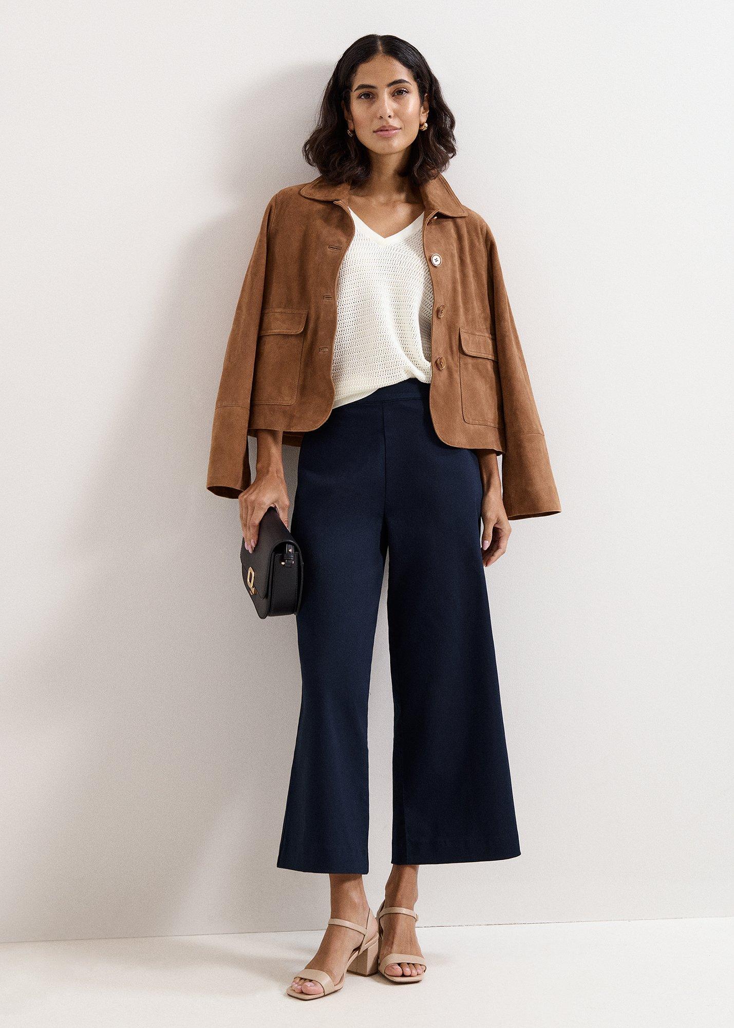 Sylvie Wide Leg Crop Trouser