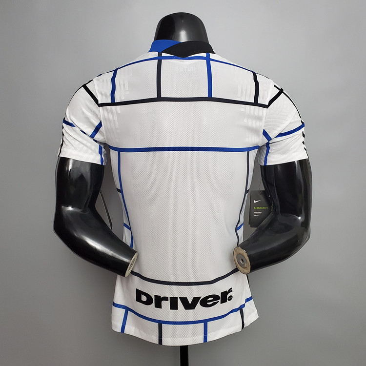 Quick Dry Inter Milan 20-21 Away White Soccer Jersey Football Shirt