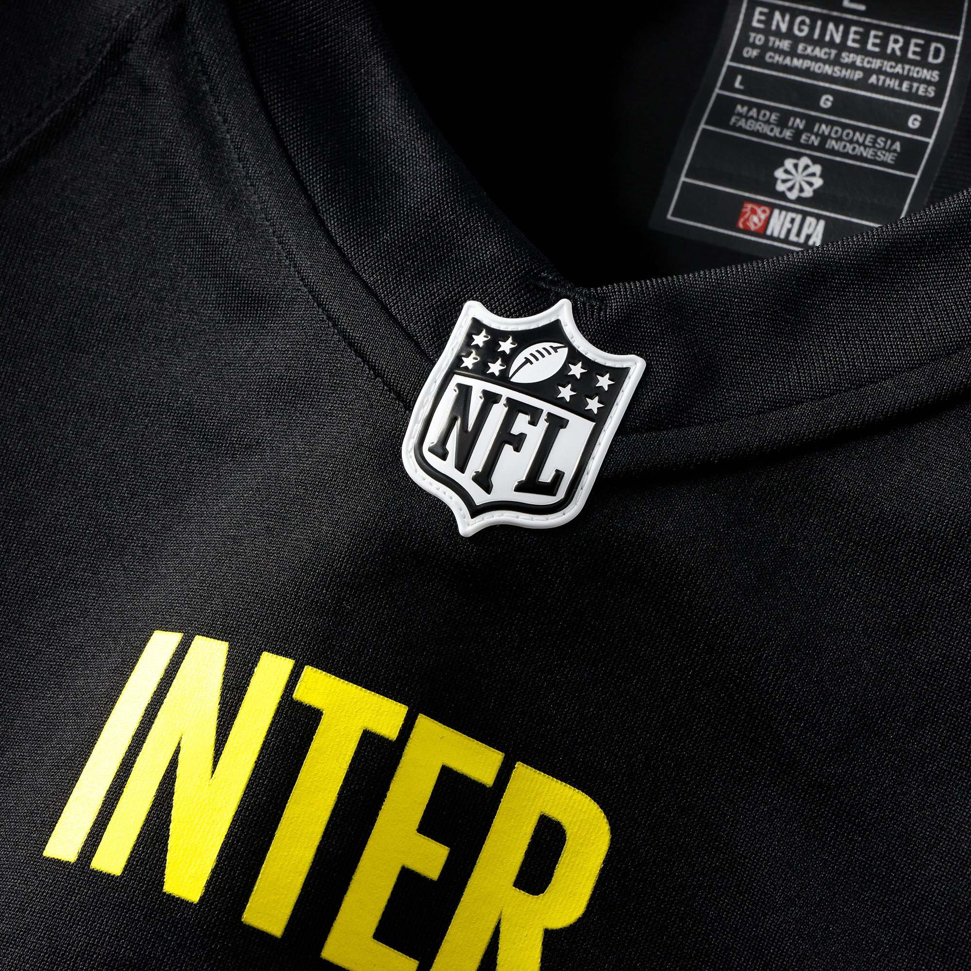 [SJH] Inter Milan 2025 Soccer x NFL Game Jersey - Black