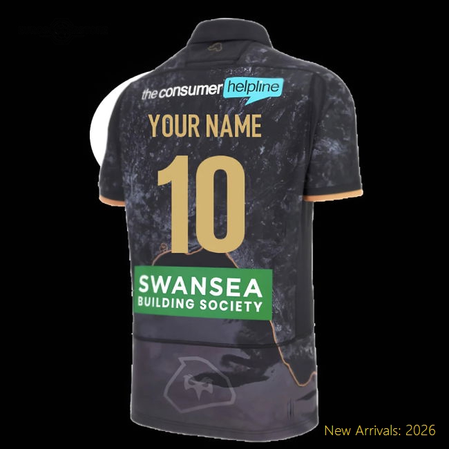 2025-2026 Ospreys Home Rugby Shirt (Kids) (Your Name)