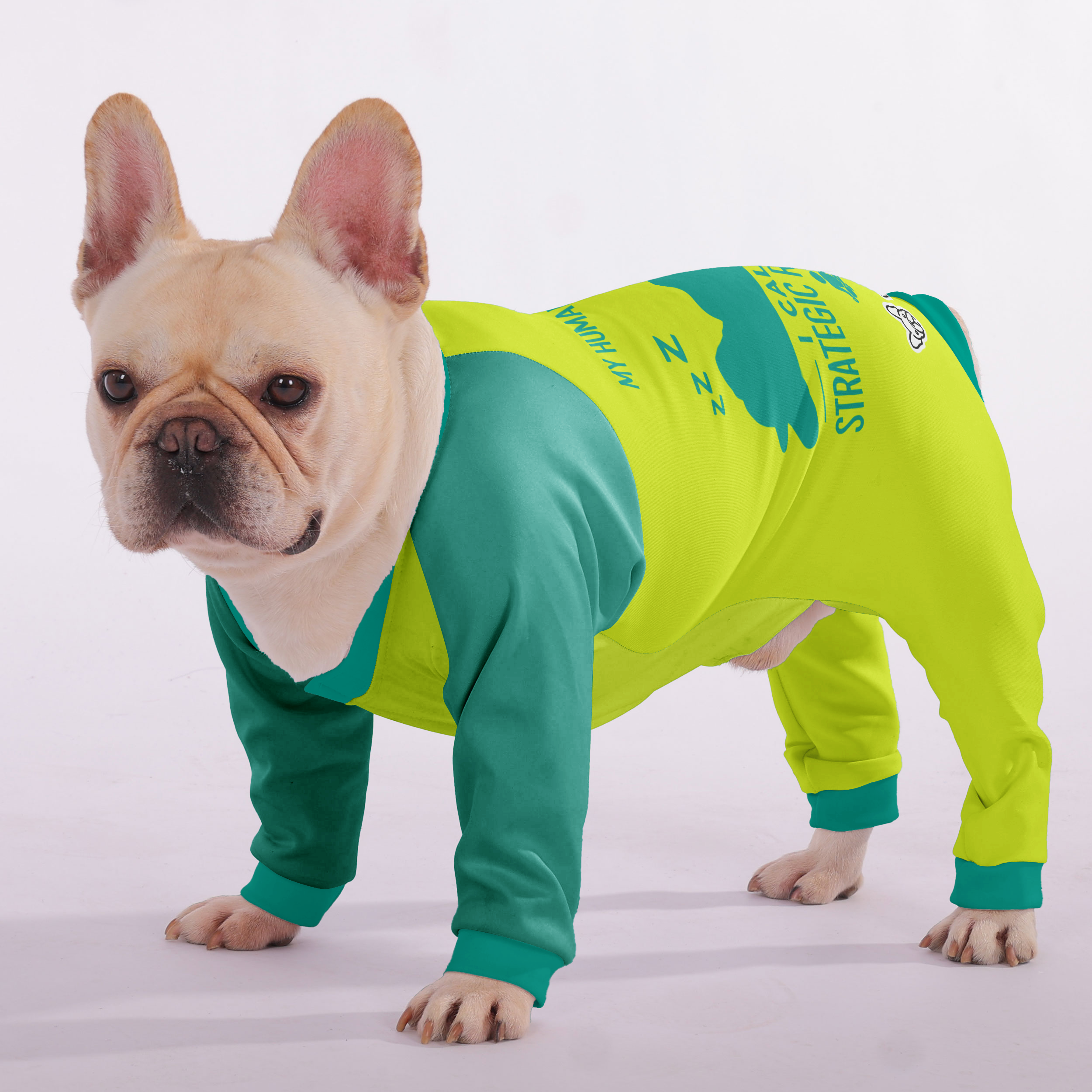 My human calls it sleeping. I call it strategic relaxation. - Frenchie Pajamas – Ultra-Soft, Cozy, & Adorably Stylish