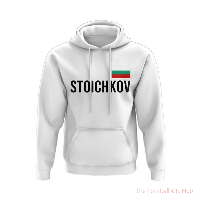 Hristo Stoichkov Bulgaria Name Hoody (White)