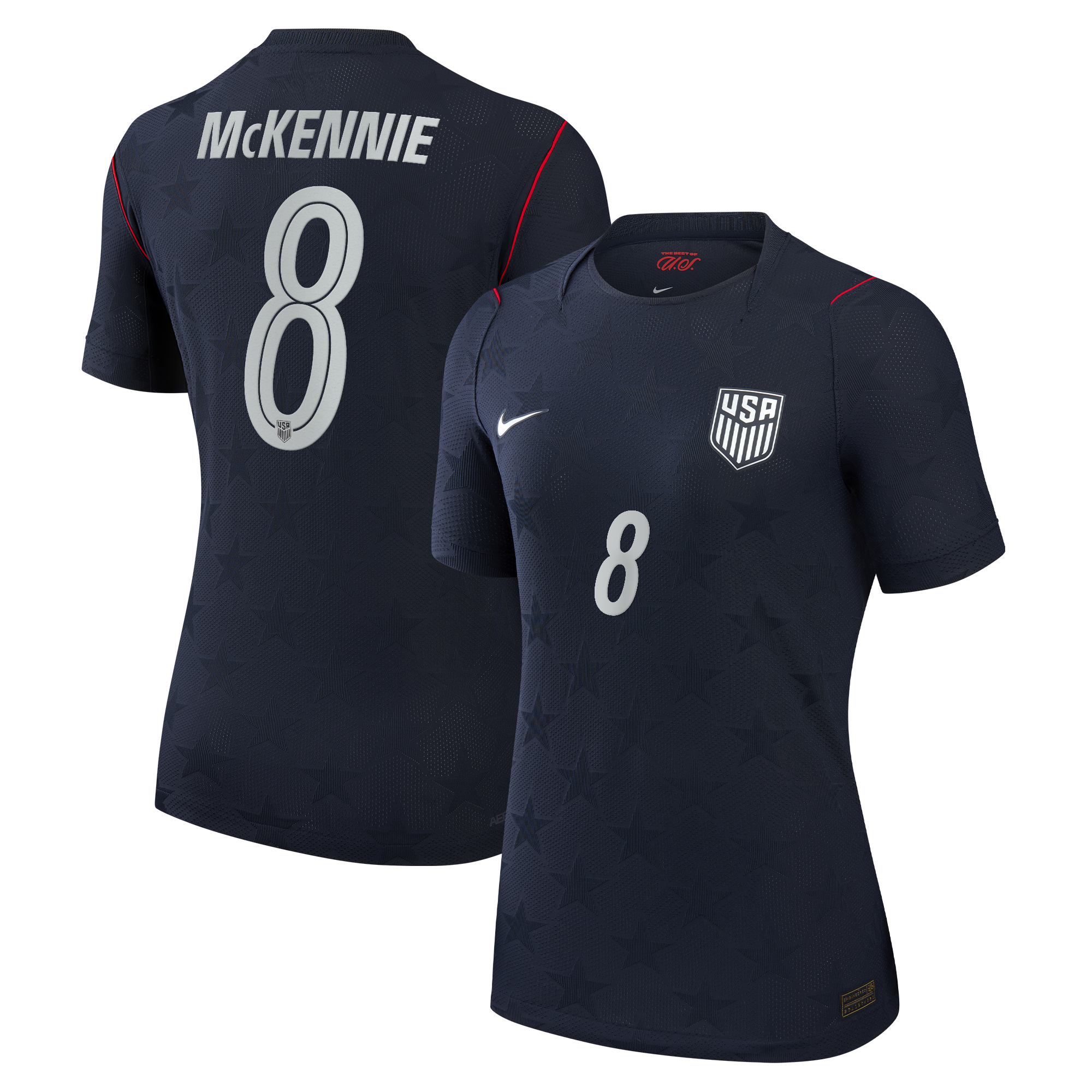 [JED] Youth Weston McKennie USMNT Women's 2026 Away Match Authentic Jersey - Blue