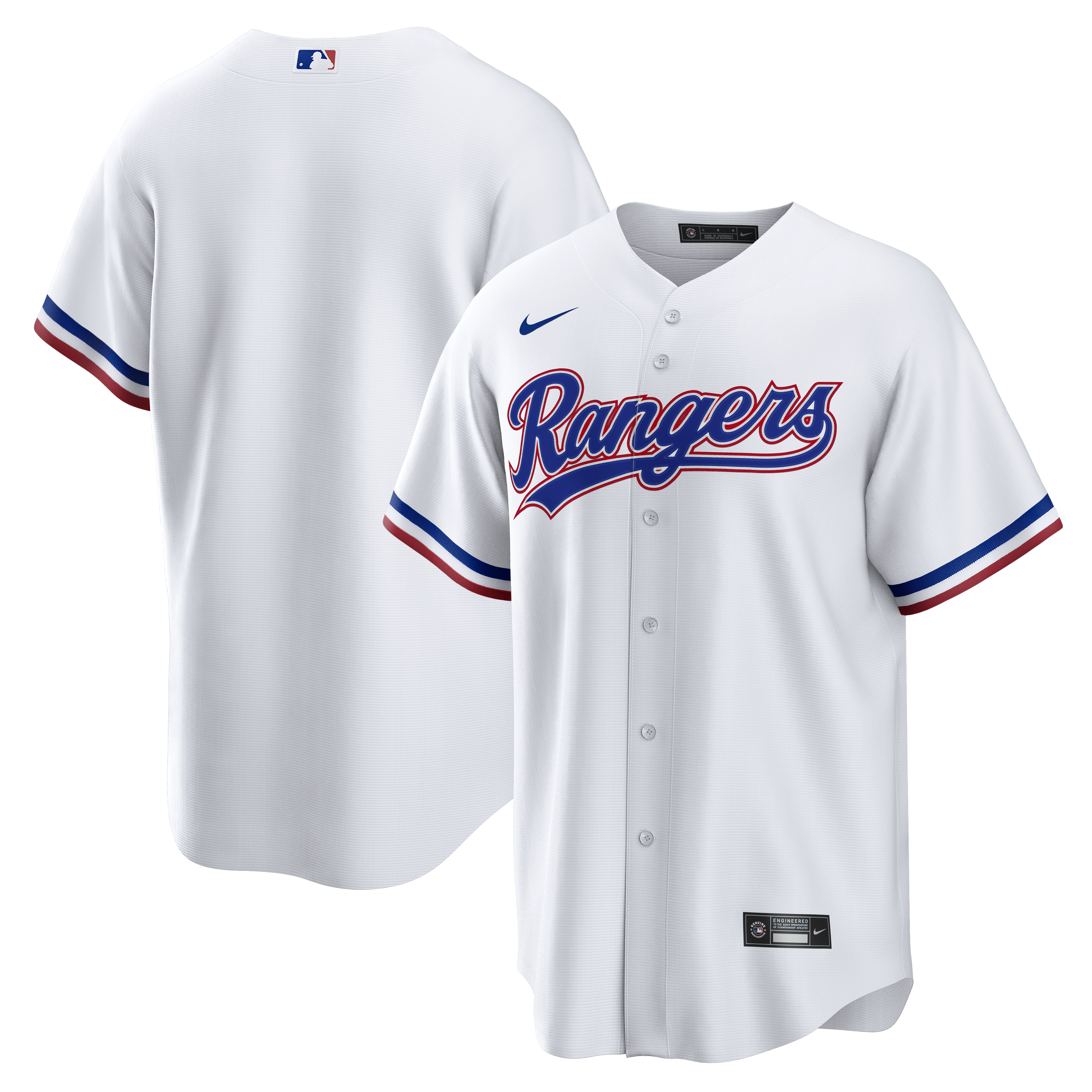 [JED] Texas Rangers Home Big & Tall Replica Jersey - White