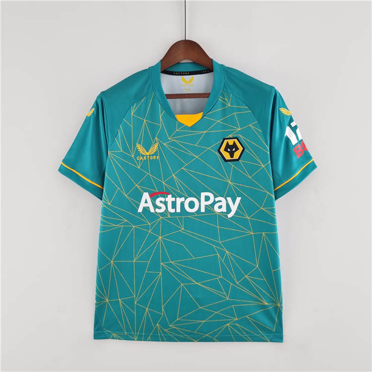 Advanced Fabric Wolverhampton Wanderers 2223 Away Green Soccer