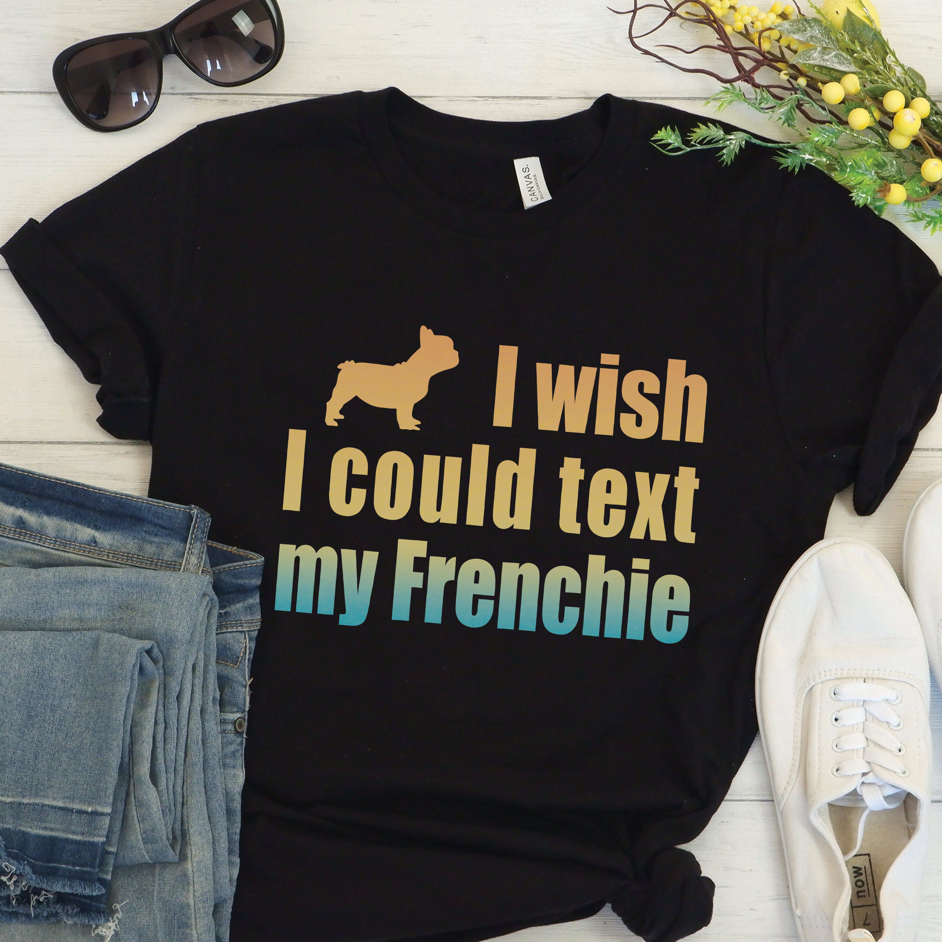 Frenchie Conversation - Comfy Unisex T-shirt Outdoor Style
