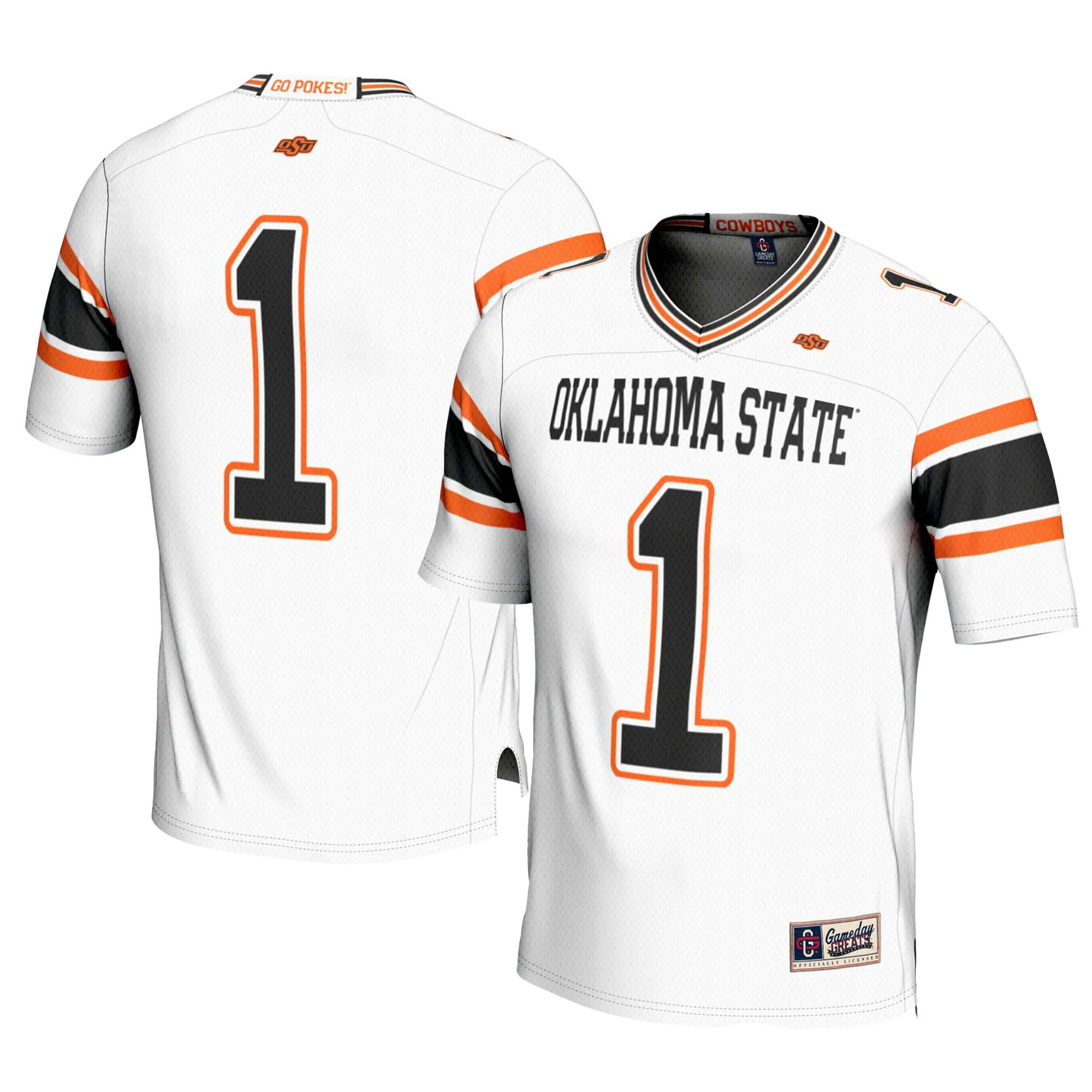 [NJP] Women's Oklahoma State Cowboys GameDay Greats Football Jersey - White