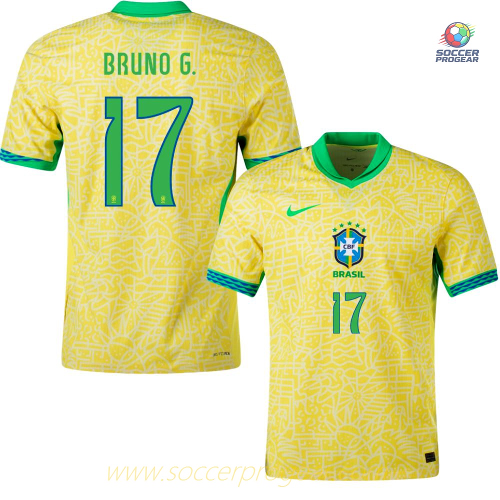 Brazil Home Football Jersey 2024/25 Collection Bruno