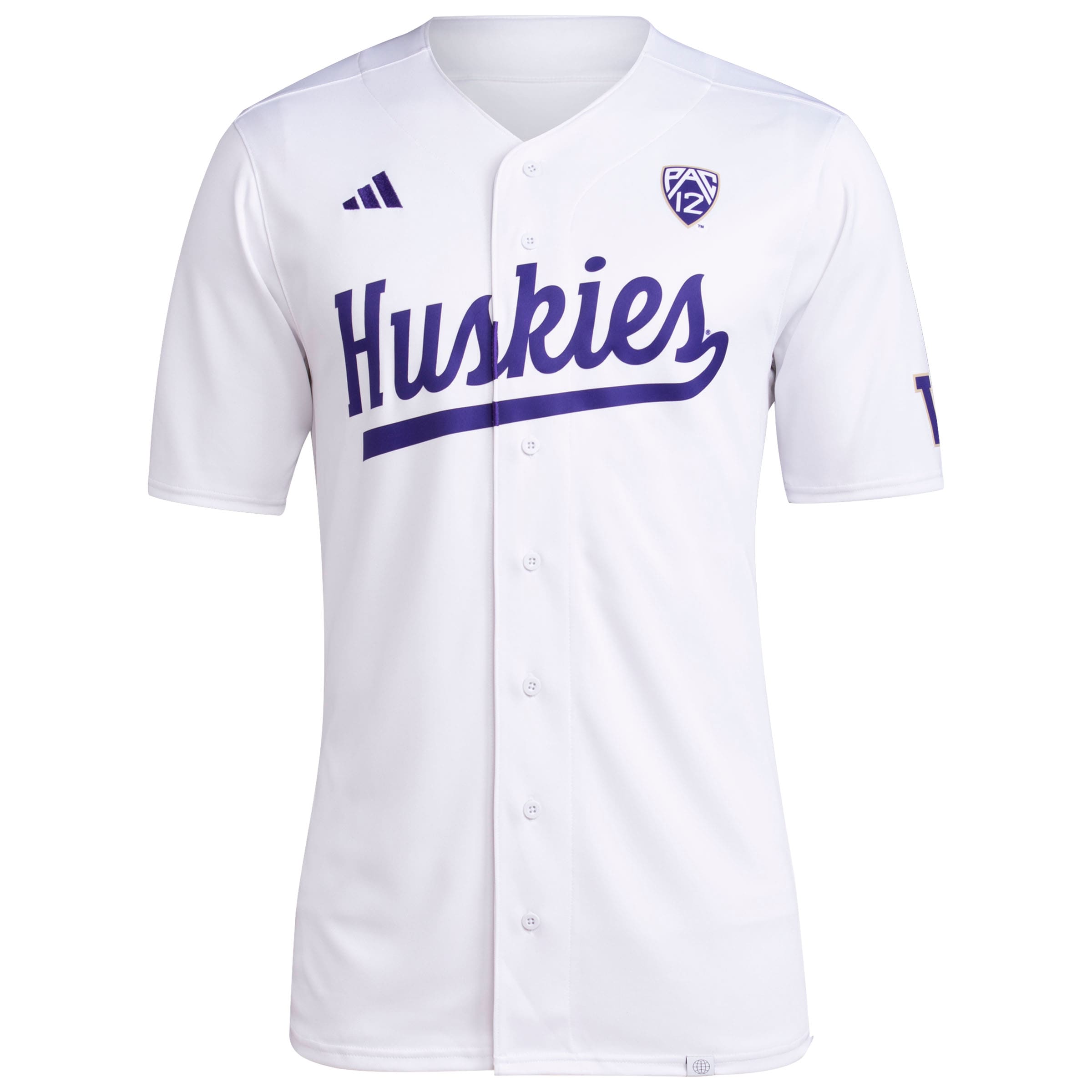 [NJP] Washington Huskies Team Baseball Jersey - White