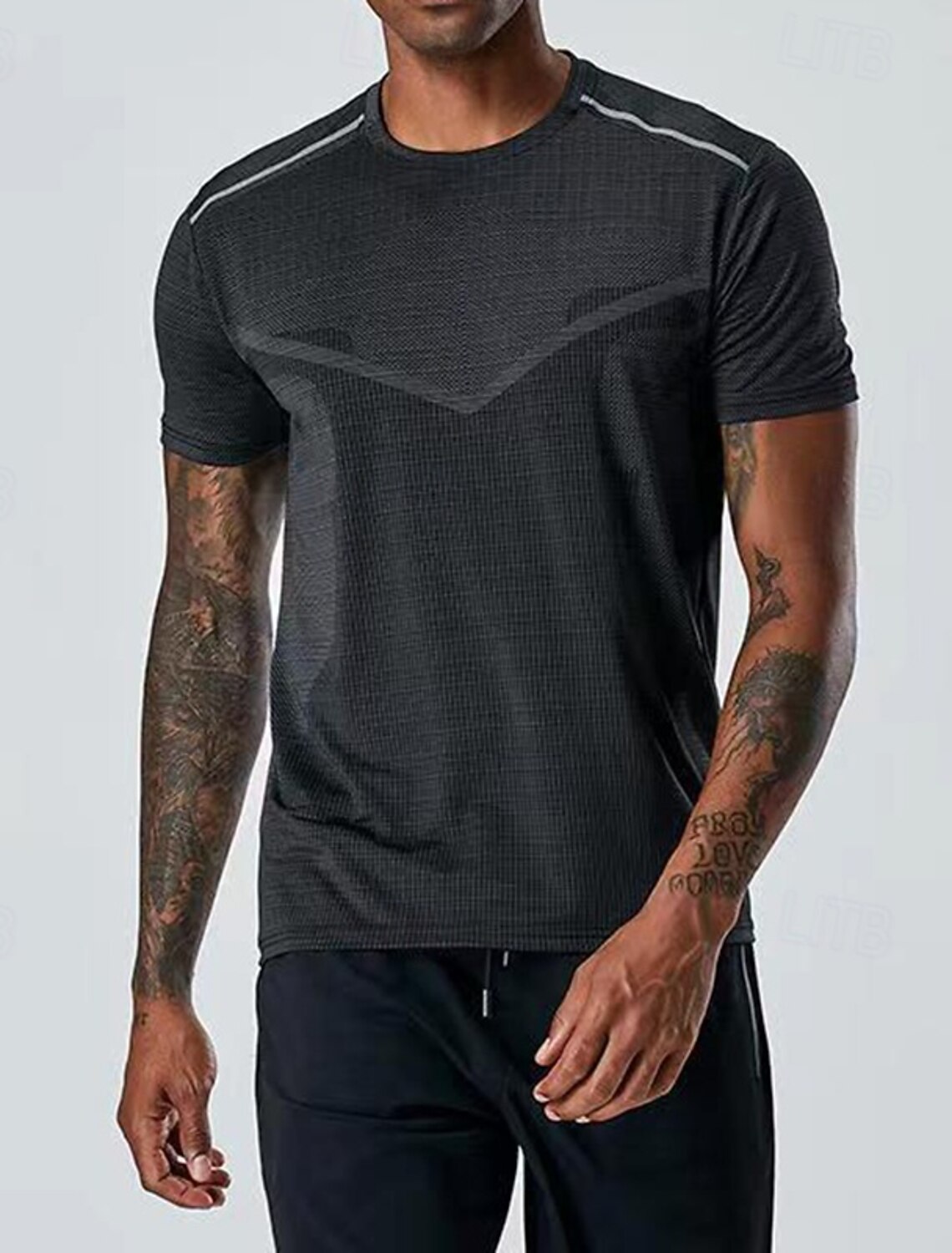 Men's Solid Colored Running T-Shirt Compression Shirt Short Sleeve Top