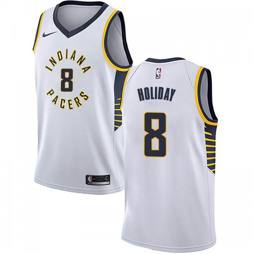 Durable IND Justin Holiday #8 2024 Icon Swingman NBA Jersey White -