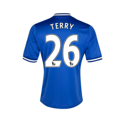 13-14 Chelsea 26 Terry Blue Home Soccer Jersey Shirt - Official