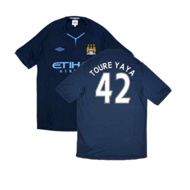 Manchester City 2010-11 Away Shirt ((Very Good) XL) (Toure Yaya 42)