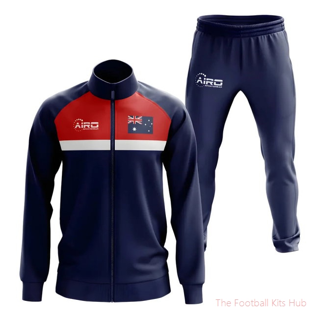Men Australia Concept Football Tracksuit (Navy)