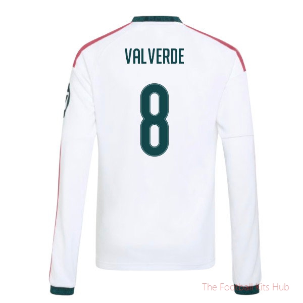 Real Madrid 2026-2027 Long Sleeve Home Shirt (Kids) (Valverde 8)