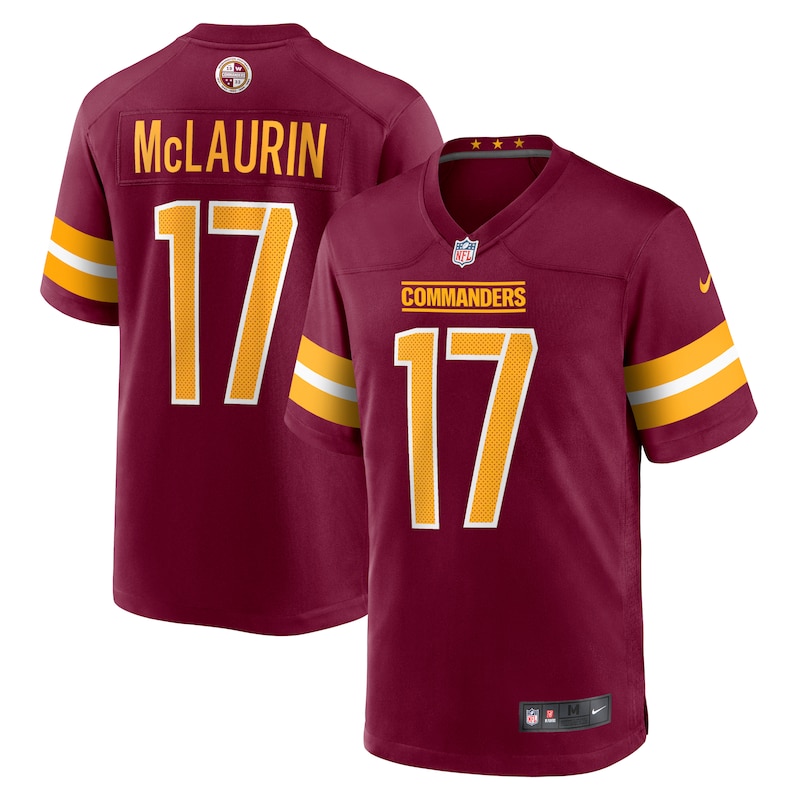 None Terry McLaurin WAS Commanders Energetic Durable Jersey Game Day W