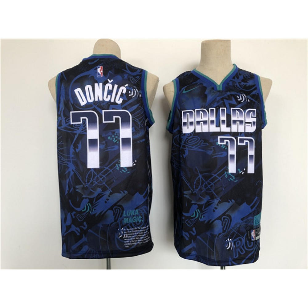 77 Dallas Mavericks Jersey Black - - Game Day Essential