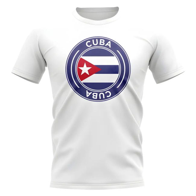 Top-Tier Cuba Football Badge T-Shirt (White) Championship