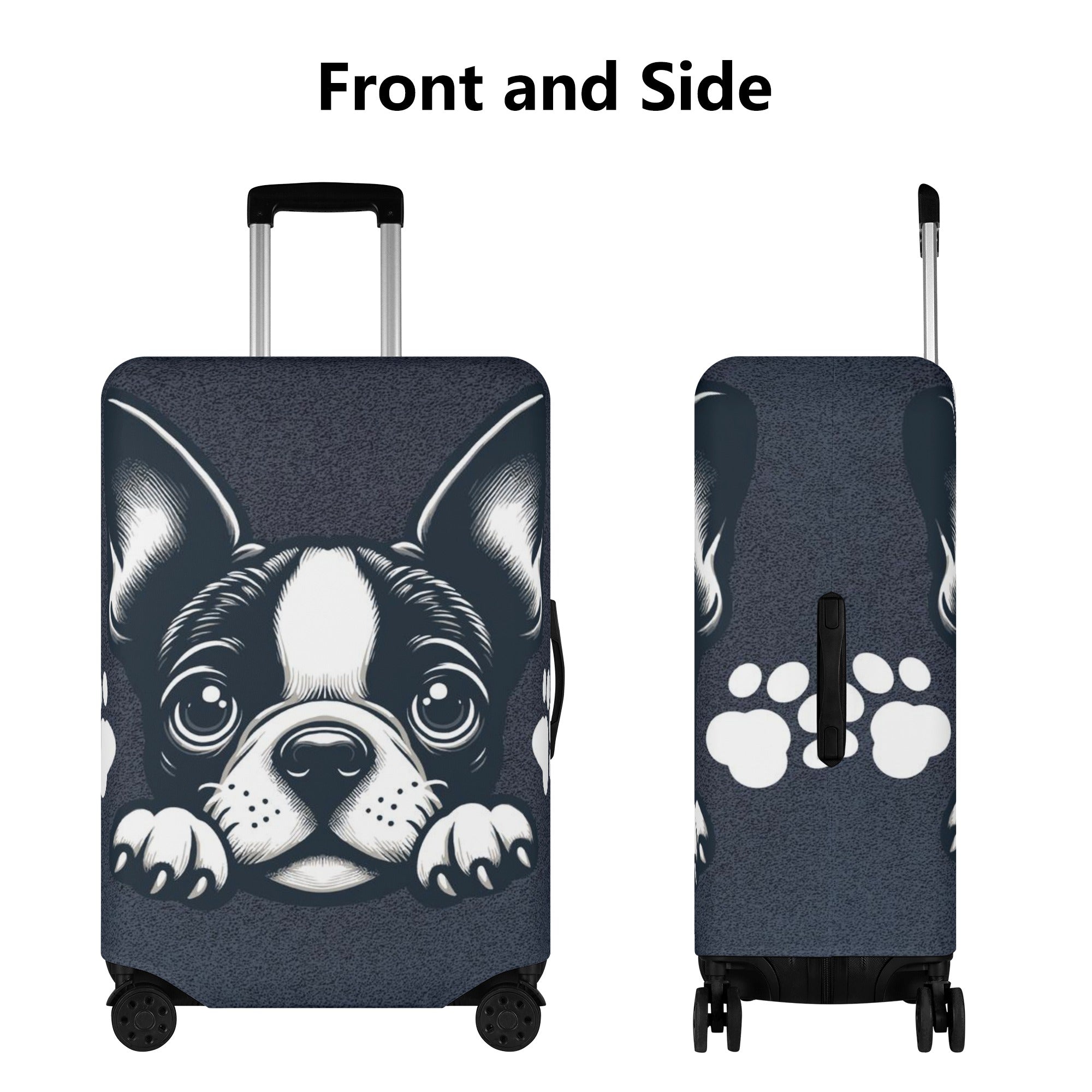 Roscoe - Luggage Cover for Boston Terrier lovers