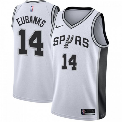 White Antonio Spurs #14 Nike Jersey NBA Fan Apparel Game Day Wear