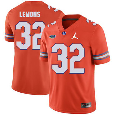Men's None Adarius Lemons #32 match worn Orange 2024 durabl Jersey
