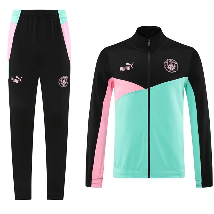 High Performance Man City Manchester City 2425 BlackGreenPink Jacket
