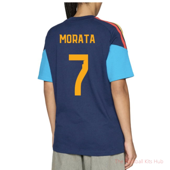 2026-2027 Spain Training Tee (Night Indigo) (Morata 7)