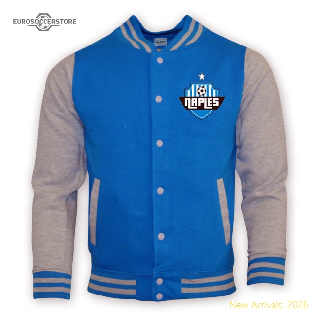 Trending Napoli College Baseball Jacket (Sky Blue) - Kids
