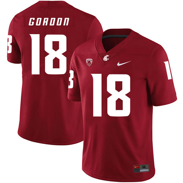 Men's None Red 2024 game day Anthony Gordon #18 official licensed