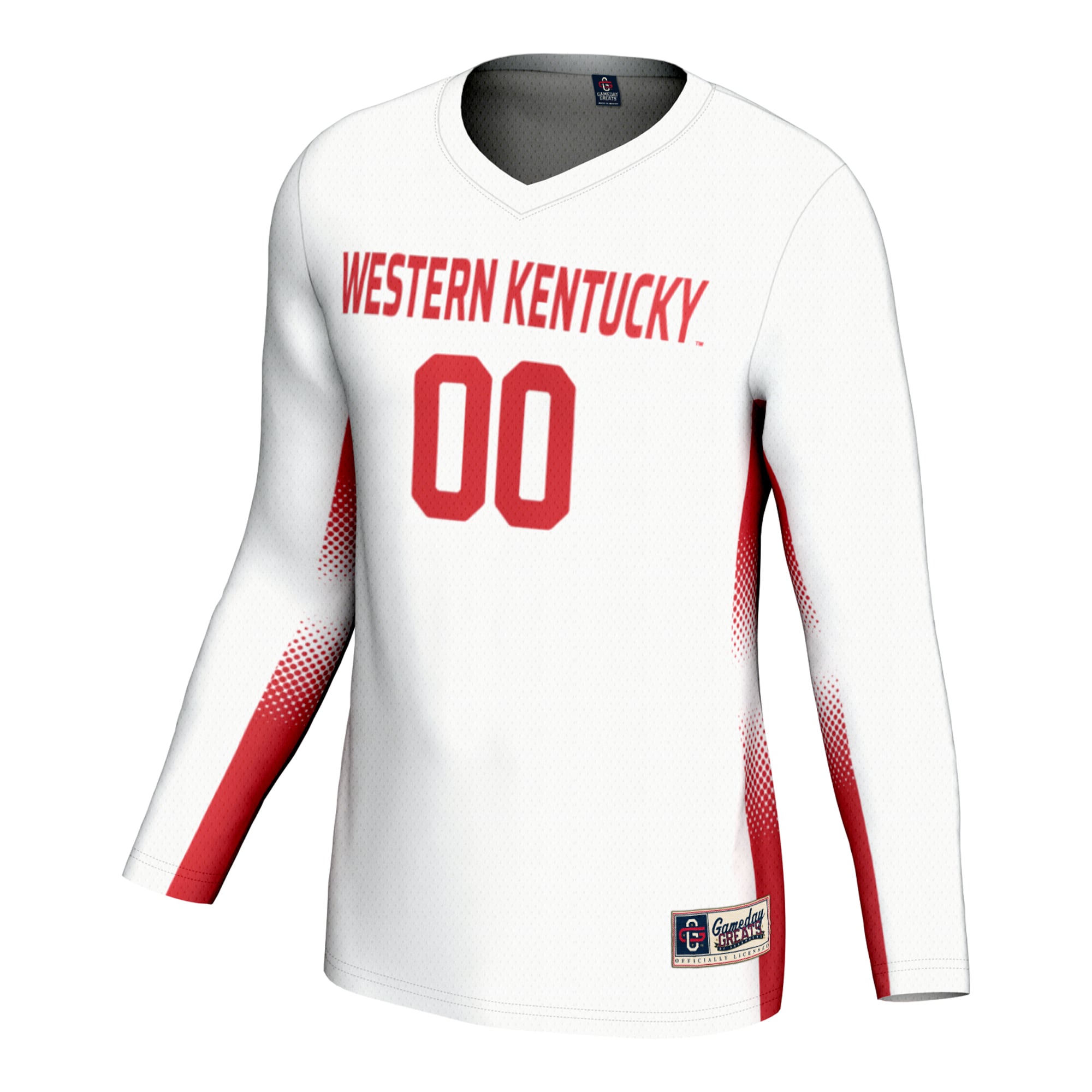 [DDG] Western Kentucky Hilltoppers GameDay Greats Unisex NIL Lightweight Volleyball Jersey - White