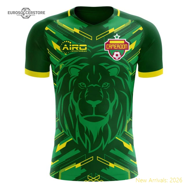 Excellent 2025-2026 Indomitable Lions Home Concept Football Shirt (