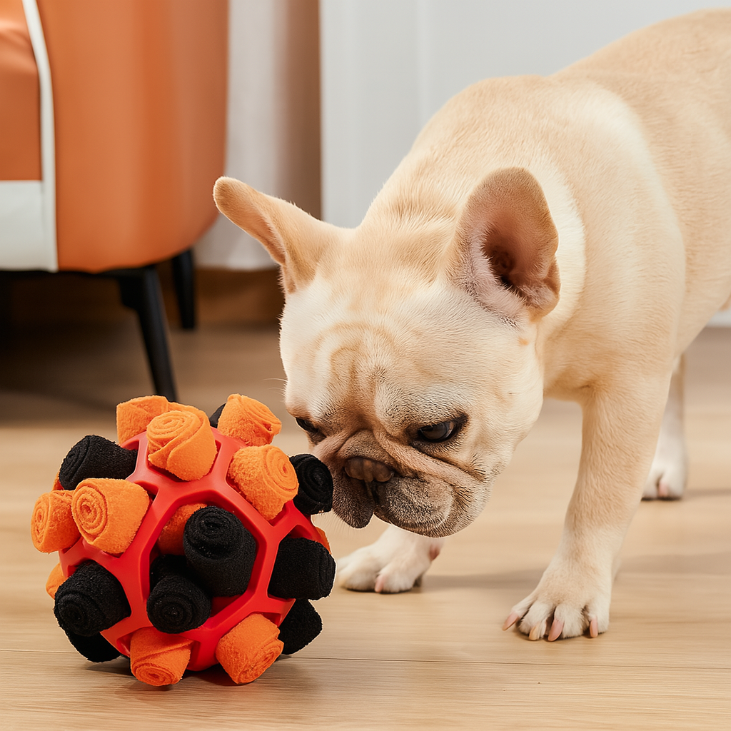 French Bulldog Fangorb Frenchie Sniffing Puzzle Ball – Halloween Treat