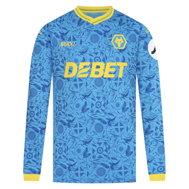 Genuine 2025-2026 Wolves Long Sleeve Third Shirt (Your Name)