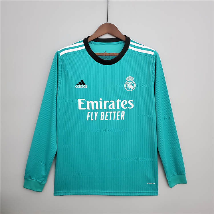 Moisture Wicking Real Madrid 21-22 Third Green Soccer Jersey Football