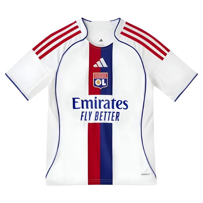 Stylish Olympique Lyon Home Jersey 2025-2026