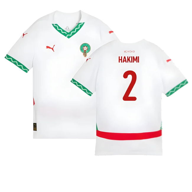 Limited-Edition 2024-2025 Morocco Away Shirt (Kids) (Hakimi 2)