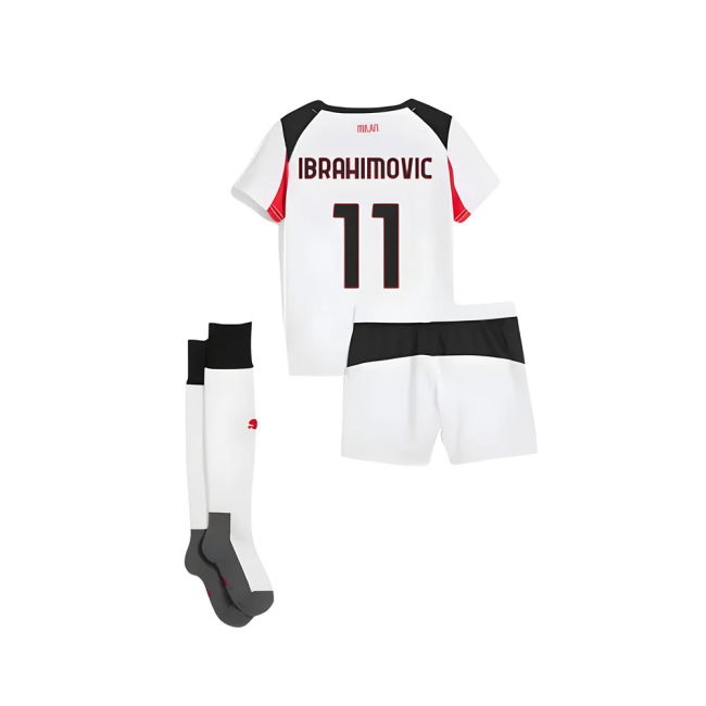 AC Milan 2025-2026 Away Soccer Jersey (Ibrahimovic 11) | Breathable