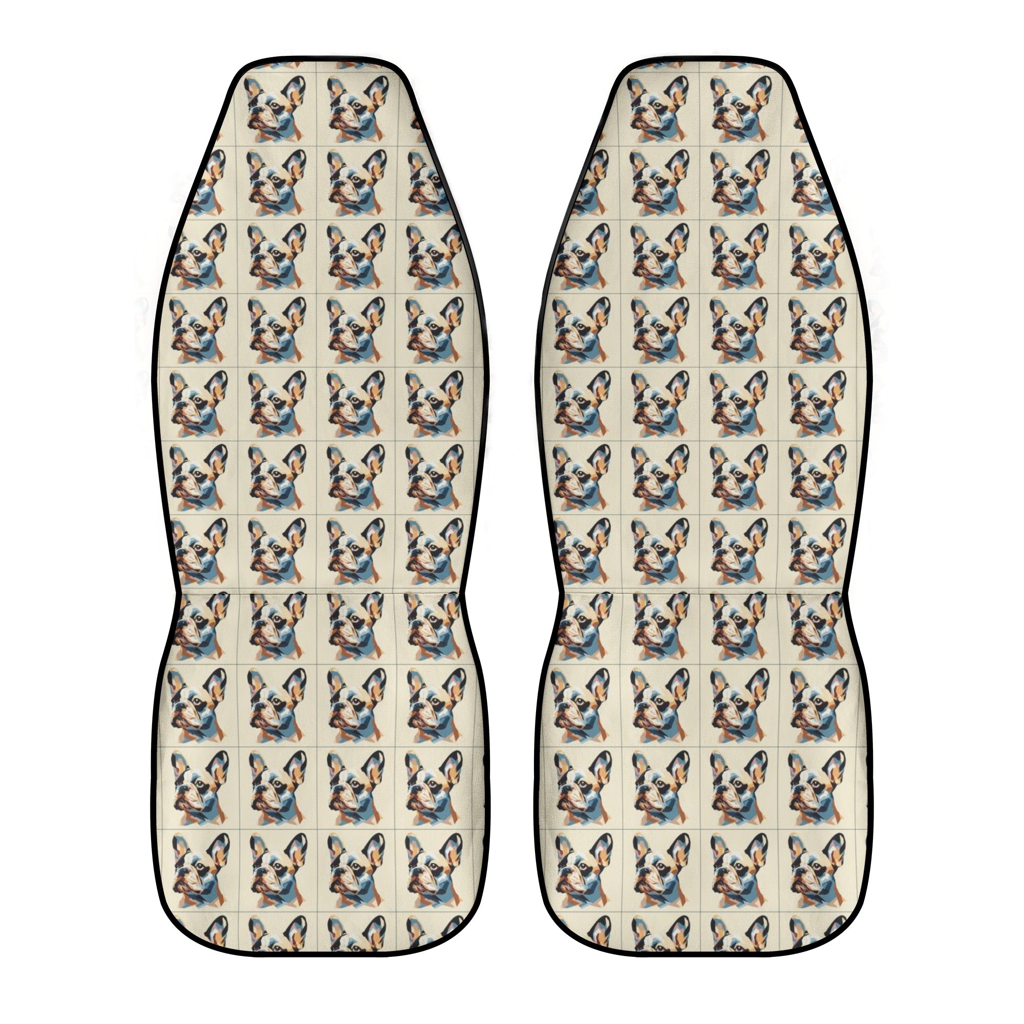 Fashion-Forward Floria - Car Seat Covers (2 Pcs) for Pet Enthusiasts