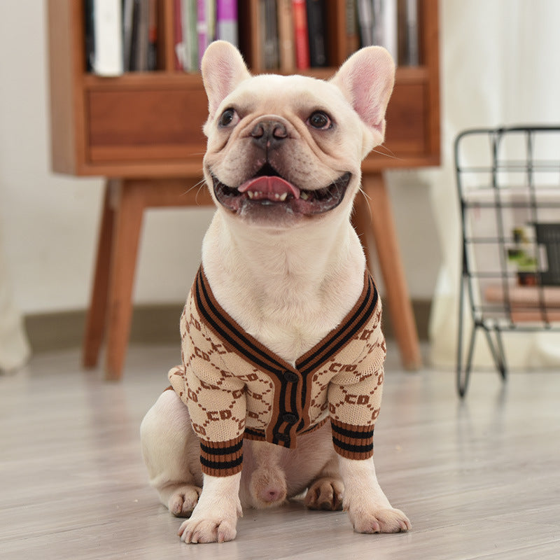 French Bulldog Thick Knit Sweater Soft Warm and Stylish