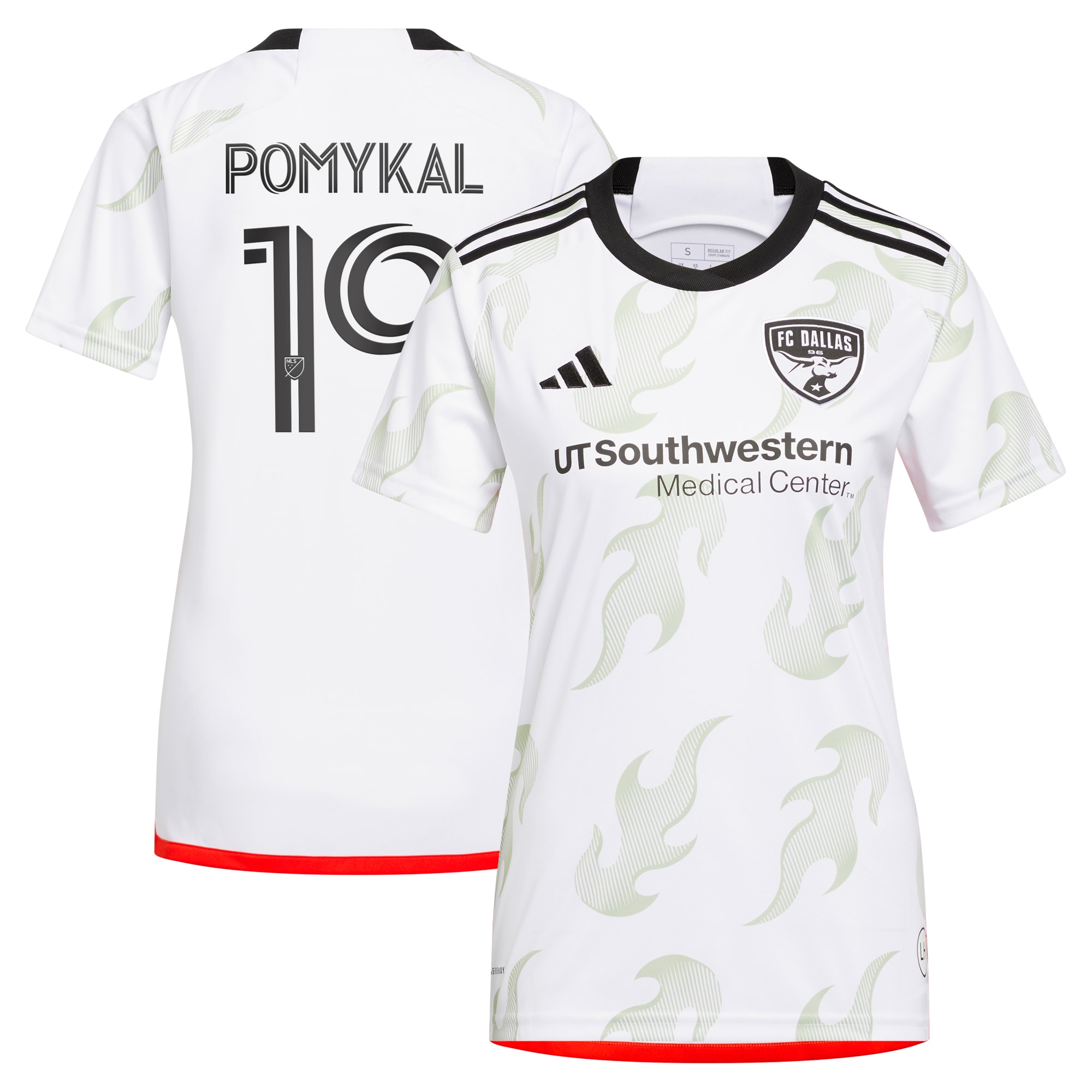[LK] Paxton Pomykal FC Dallas Women's 2023 Burn Baby Burn Replica Player Jersey - White